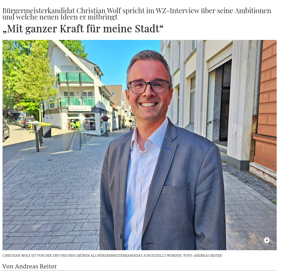 Bild zum Artikel aus der WZ