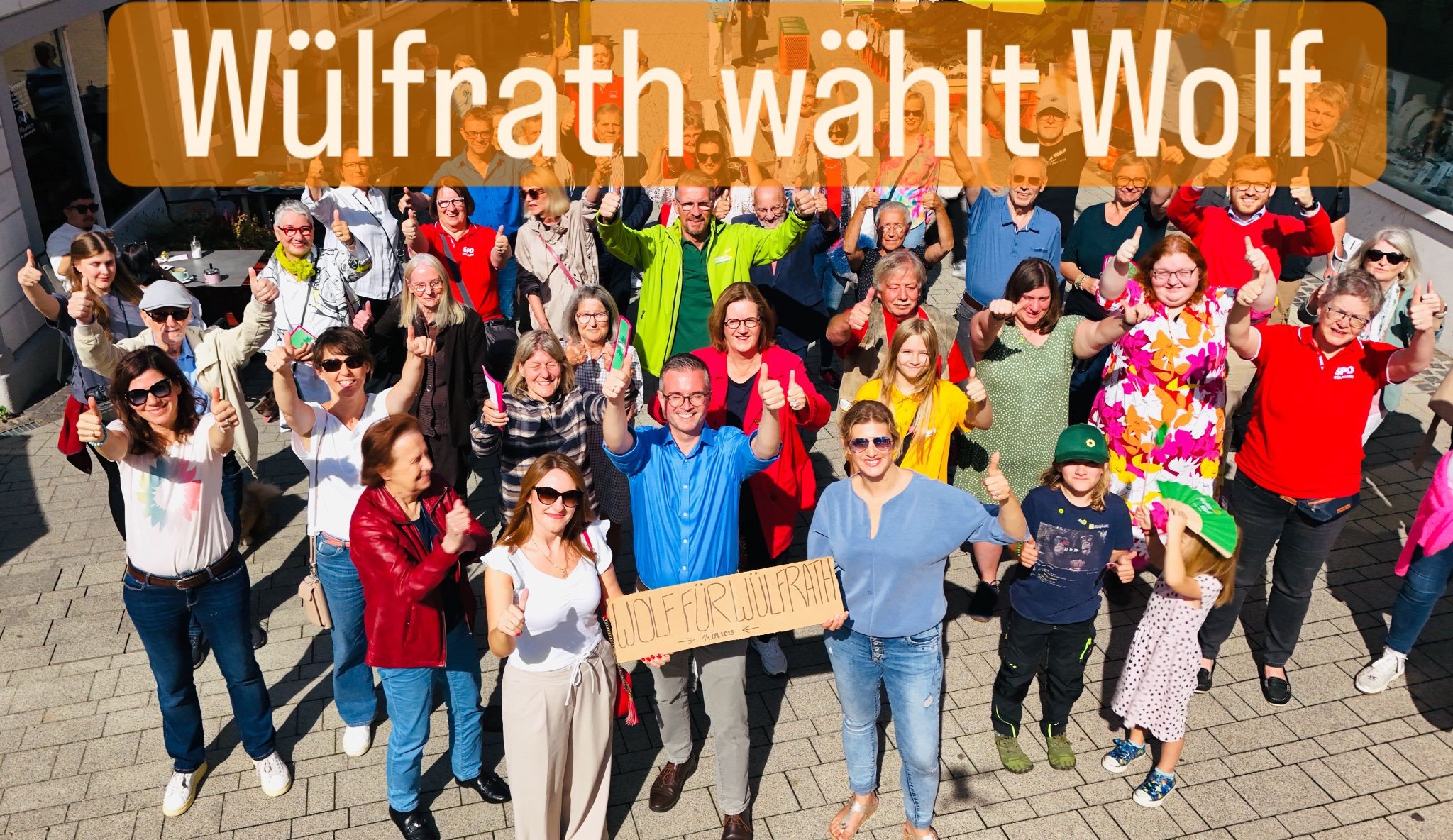 Team Wolf auf dem Heumarkt